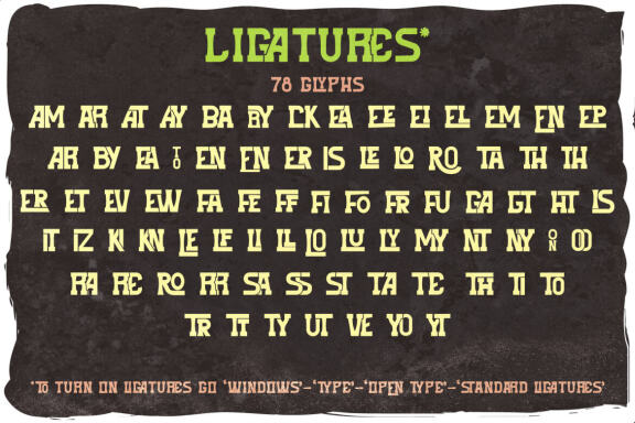Freaky tiki font and 8 designs
