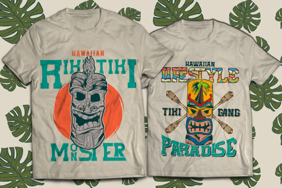 Freaky tiki font and 8 designs