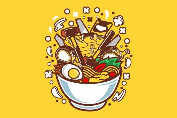Ramen Cartoon Character 2