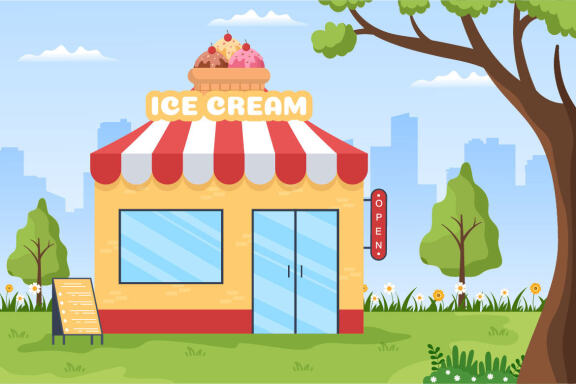 10 Ice Cream Illustration