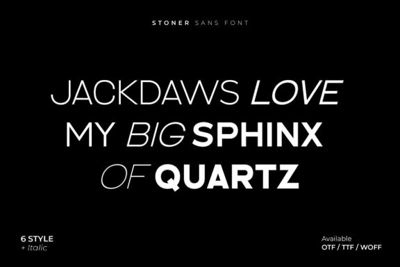 Stoner Sans FREE Demo Font