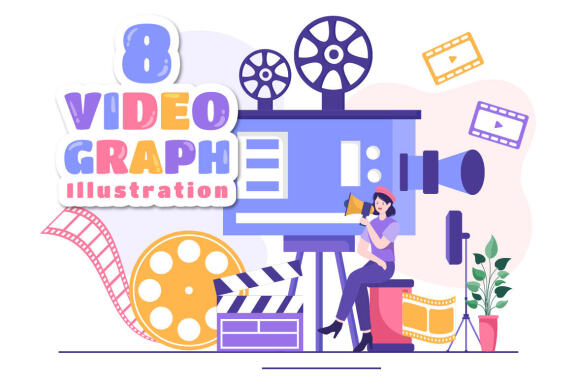 8 Videographer Services Illustration