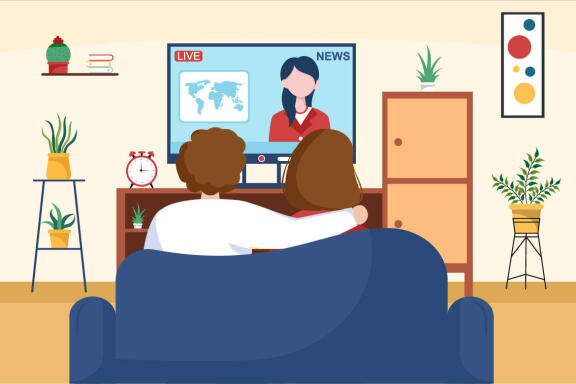 14 TV Channel Illustration