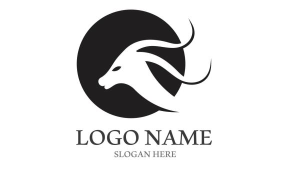 Goat logo template vector icon illustration design