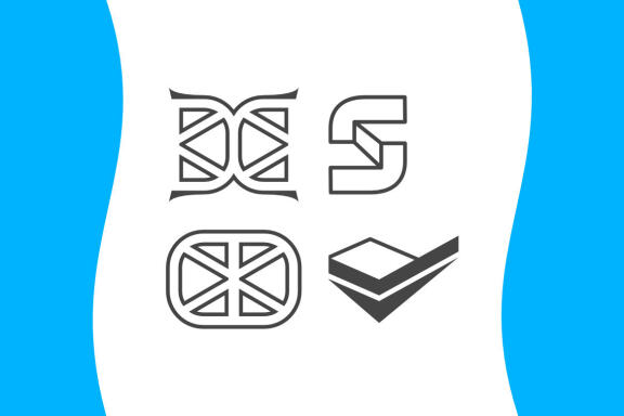 S Point Crass - Free Logo Shapes