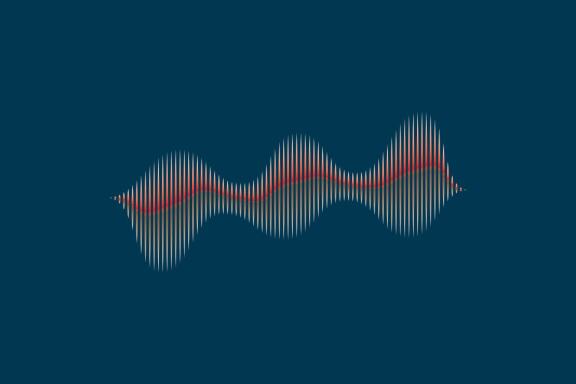 Sound waves vector illustration design template