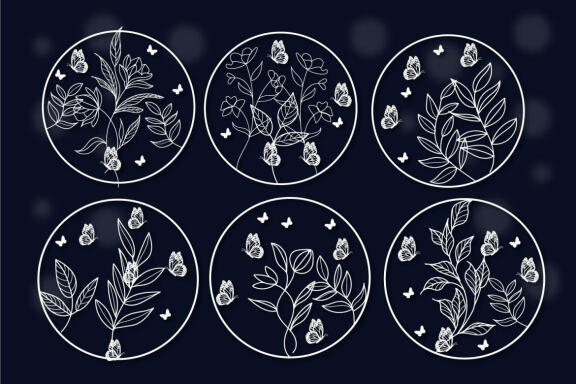 Floral Wall Décor Butterfly Bundle