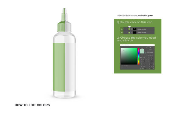 Clear Squeeze Bottle - Cosmetic Product Mockup