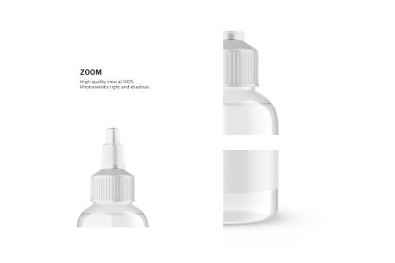 Clear Squeeze Bottle - Cosmetic Product Mockup