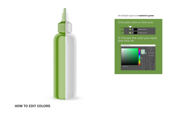 Plastic Squeeze Bottle - Cosmetic Product Mockup