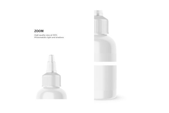 Plastic Squeeze Bottle - Cosmetic Product Mockup