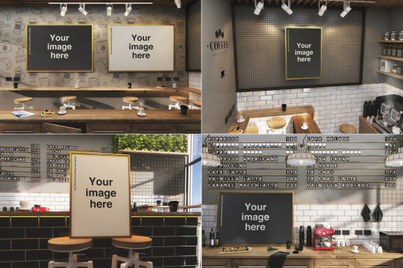 Coffee House Poster Mockups
