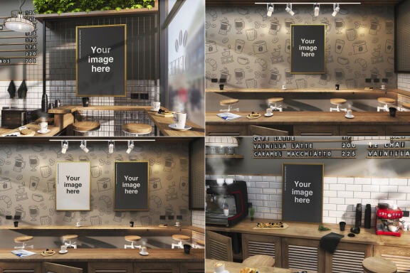 Coffee House Poster Mockups