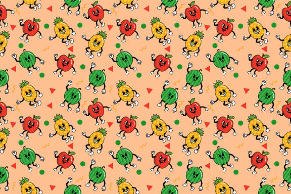14 Set Bundle Cute Classic Cartoon Seamless Pattern Background Clipart