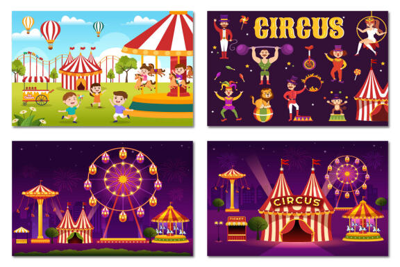 17 Circus Show Illustration