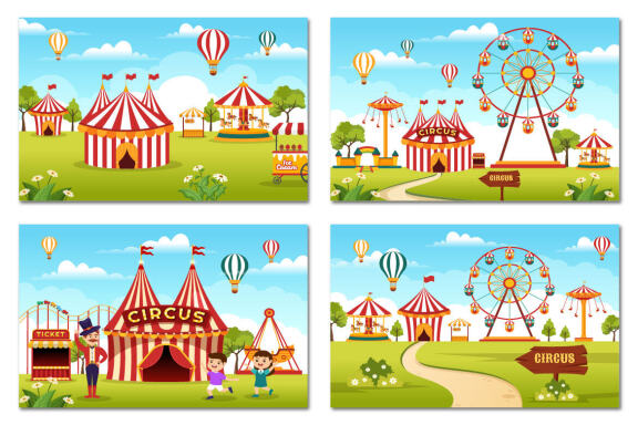 17 Circus Show Illustration