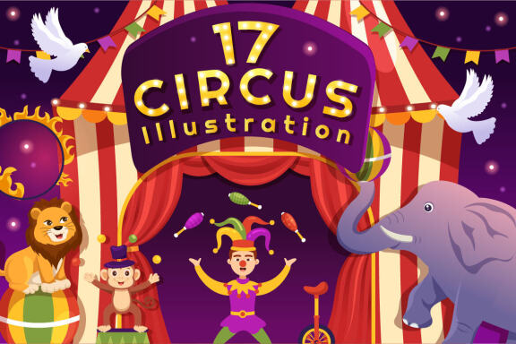 17 Circus Show Illustration