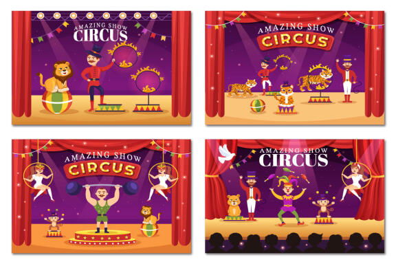 17 Circus Show Illustration