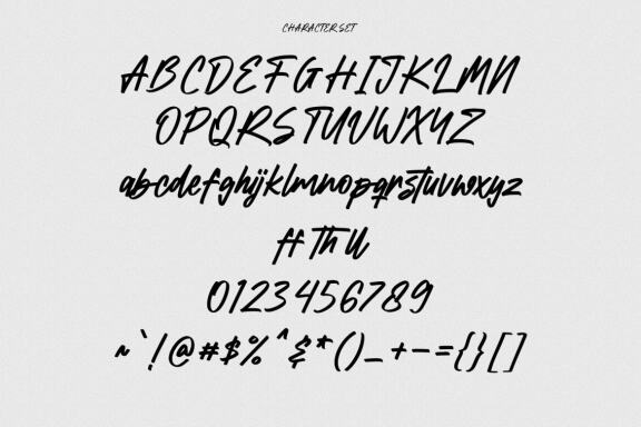 Black Rough Script Font