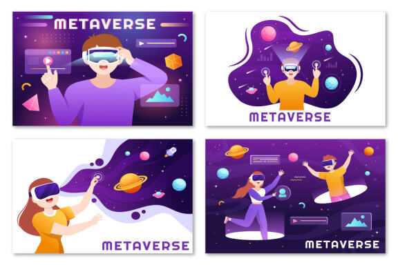 13 Metaverse Digital Virtual Reality Illustration