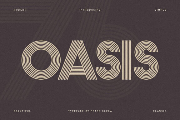 Oasis Geometric Font