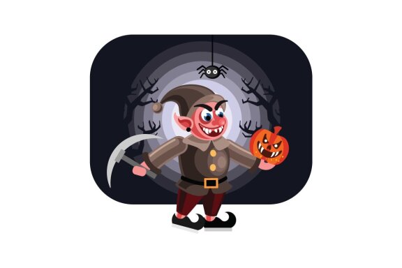 Evil Dwarf Halloween Character