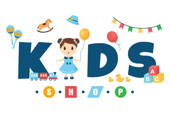 11 Kids Shop Illustration
