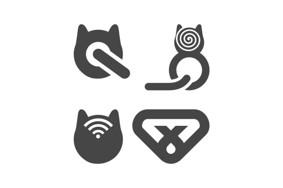 Cat Spiral Q Wifi M - Free Logo Shapes