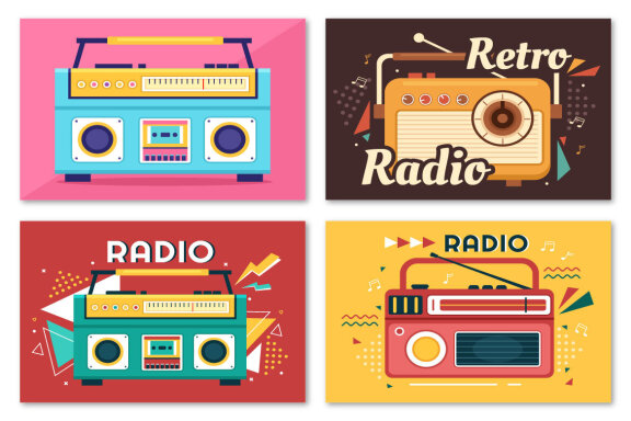 23 Radio Player Style Illustration