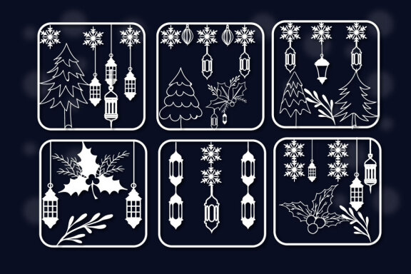  Layer Cut Christmas Lantern Ornament