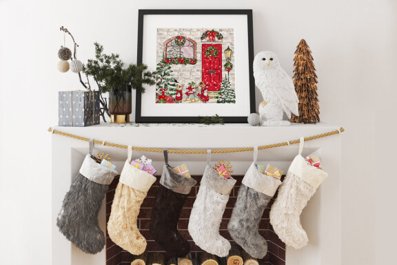 Christmas farmhouse clipart collection