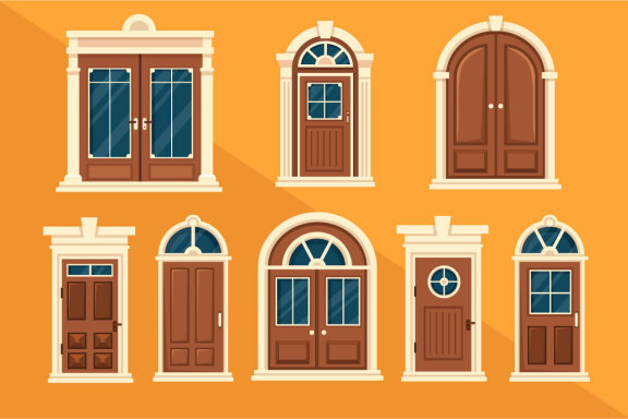 10 Doors and Windows Illustration