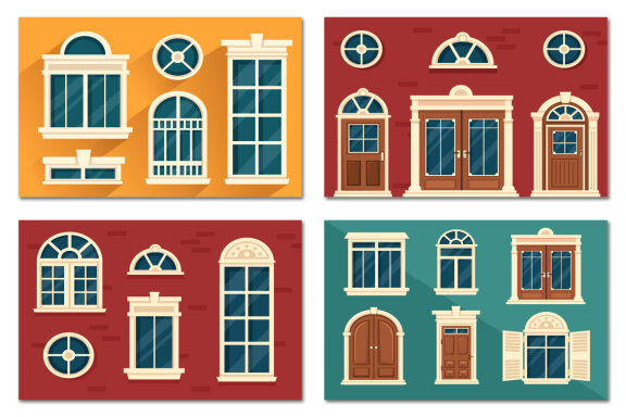 10 Doors and Windows Illustration