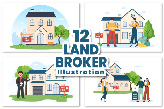 12 Land Broker Illustration