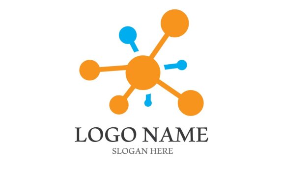 Molecule symbol logo template vector illustration design