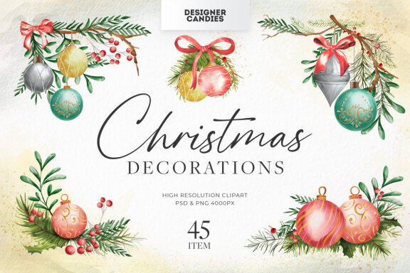 Christmas Decorations Clipart