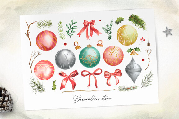 Christmas Decorations Clipart