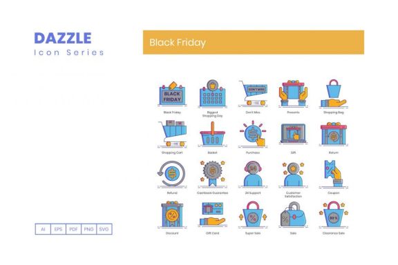 70 Black Friday Icons | Dazzle