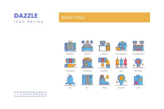 70 Black Friday Icons | Dazzle
