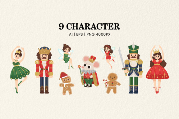 Christmas Nutcracker Illustrations