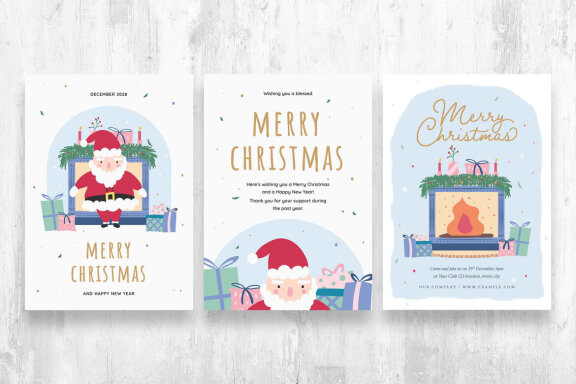 Cute Christmas Clipart Illustrations