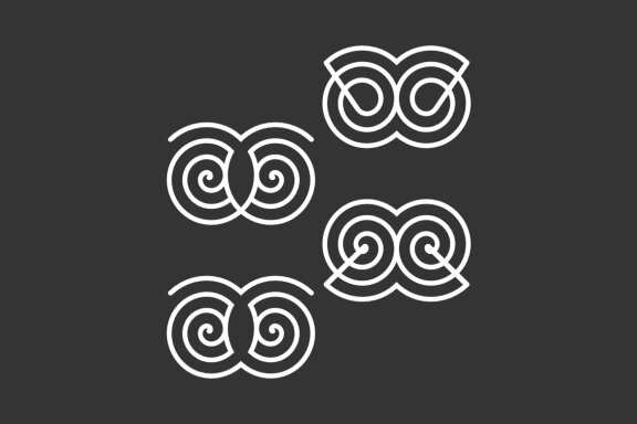 T M W Spiral - Free Logo Shapes