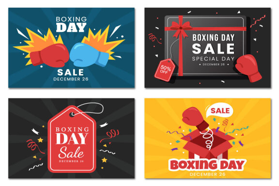 16 Boxing Day Sale Illustration