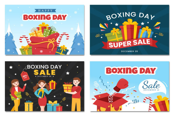16 Boxing Day Sale Illustration