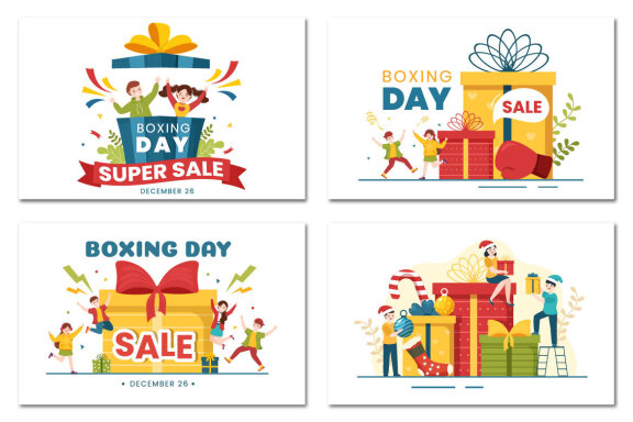 16 Boxing Day Sale Illustration