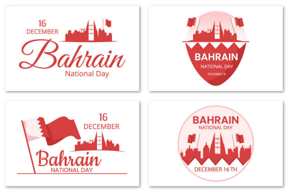 14 Bahrain National Day Illustration