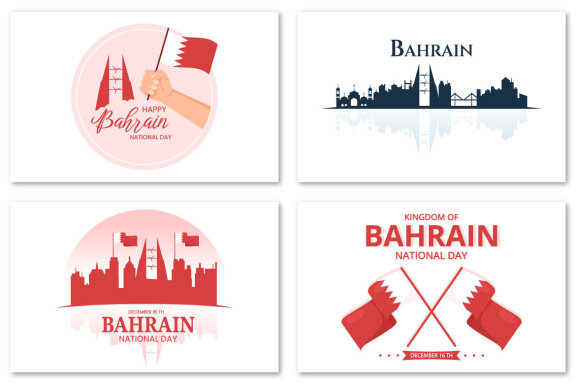 14 Bahrain National Day Illustration
