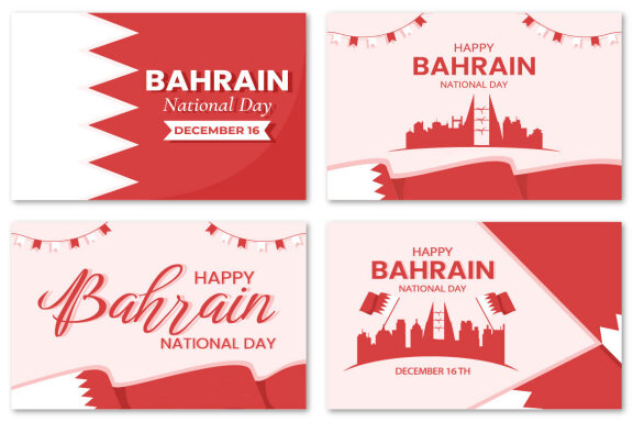 14 Bahrain National Day Illustration