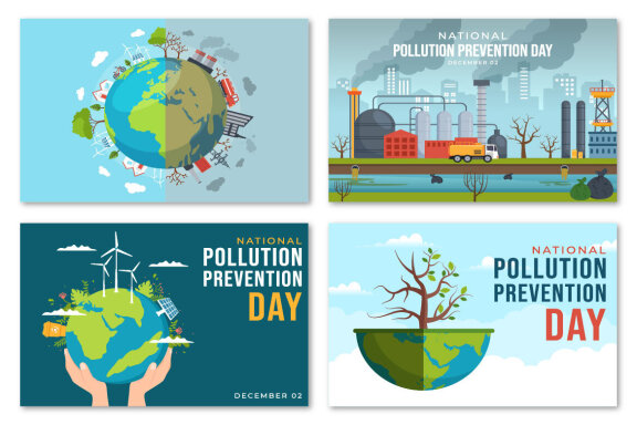 15 National Pollution Prevention Day Illustration
