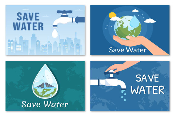 12 Water Saving Illustration